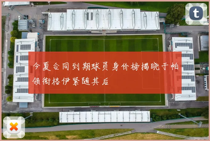 今夏合同到期球员身价榜揭晓于帕领衔格伊紧随其后